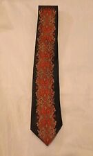 Rarus Creations Men's Necktie Red Gold Black "Soie Naturelle"  ROME Paris Tie 