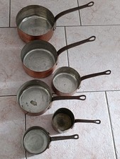 Lot x6 anciennes Casseroles en