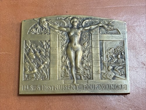 Medaille plaque bronze - medaille, le