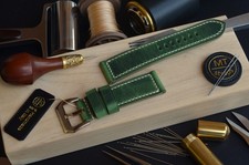 24 mm Bracelet Vert Fait Main