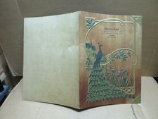 PILLOT PARIS SHOES blotter advertising embossed cardboard peacock ART NOUVEAU