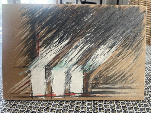 Tableau abstrait sur - , panneau