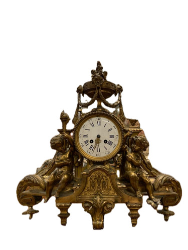 Antique horloge pendule - à,