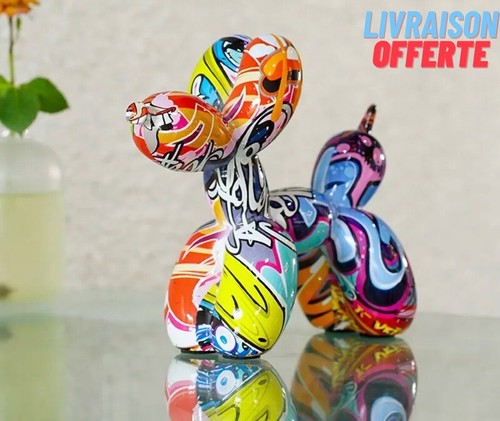 Statue chien ballon - statue,