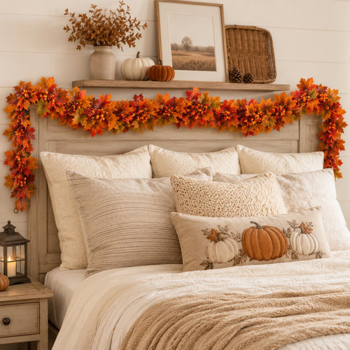 10ft fall maple - fall, garland