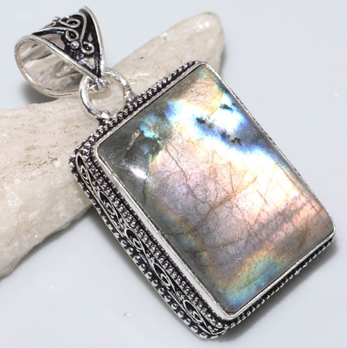 Pendentif labradorite et - pendentif,