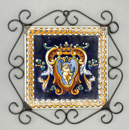 Gien renaissance bleu carreau - gien,