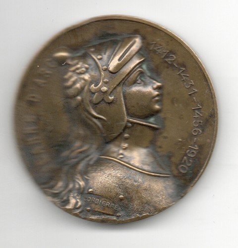 Médaille jeanne arc - médaille, 'arc