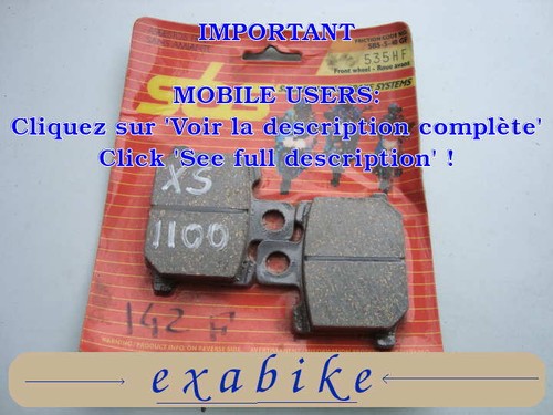 Plaquettes frein avant - de,