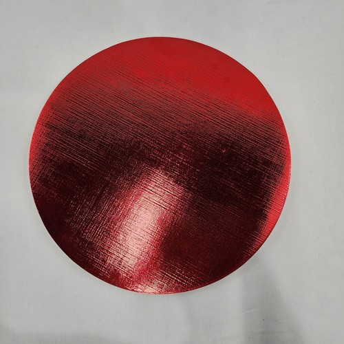Dining table vinyl red round - dining,