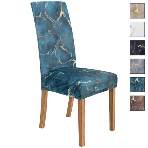 Housse chaise effet marbre - de,