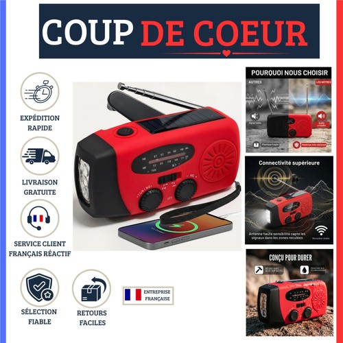 Radio portable urgence - portable, d'urgence