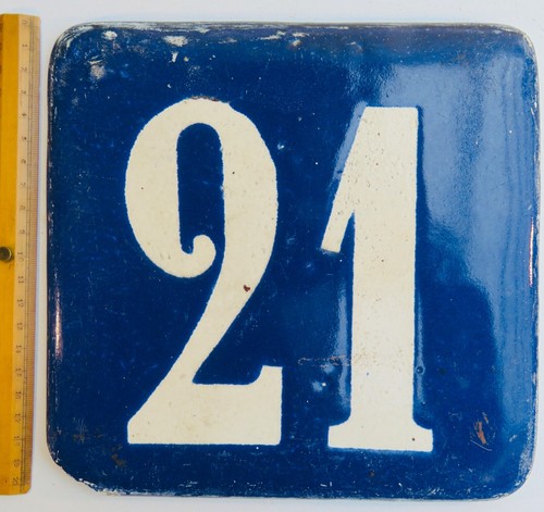 Street number plate antique - plate,,