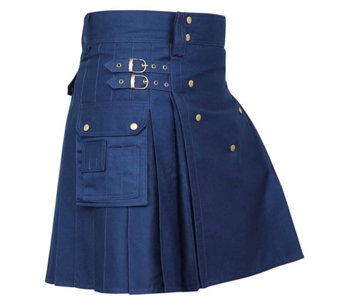 Kilt utilitaire bleu - bleu, marine