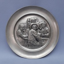 Plat En Étain Relief Mural