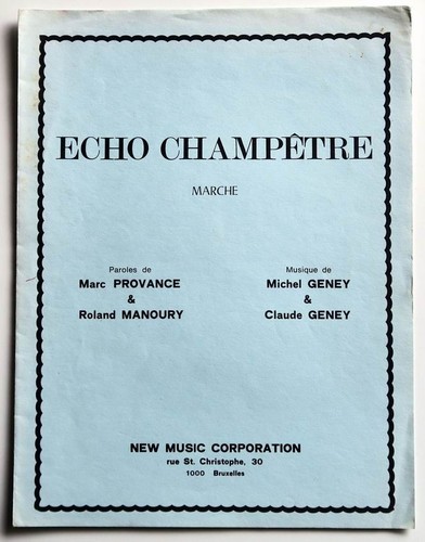 Partition sheet music michel - partition,