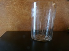 Beautiful Antique Engraved Baccarat Crystal Tumbler Glass