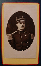 Photo CDV 19th Military Uniform Empire Officer French Army