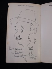 dédicace dessin de  Victor VIKO 1975 - les deux corses - 9207p