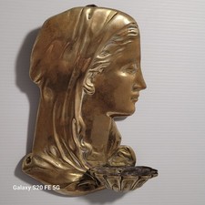 Benitier art Nouveau Vierge