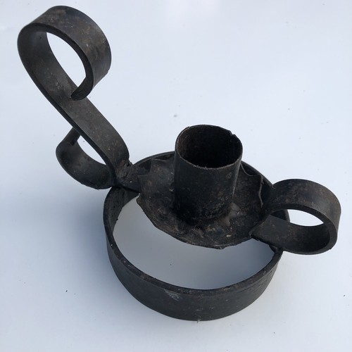 Ancien bougeoir fer forgé - ancien,
