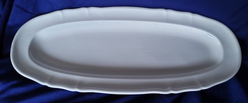 Grand plat ovale ivoire - grand,
