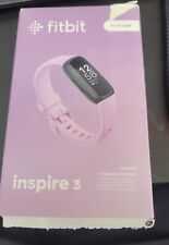 Fitbit Inspire 3 Heart Rate Monitor Health & Fitness Tracker | Lilac Bliss Open