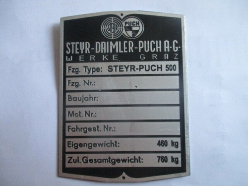 Panneau type fiat 500 steyer - panneau,
