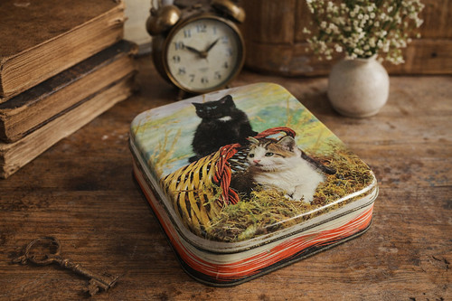 Boîte métal vintage - en,
