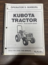 Kubota B1700 B2100 B2400 B 1700 2100 2400 tractor owners & maintenanc manual