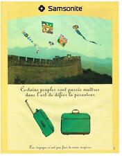 ADVERTISING 1995 SAMSONITE TRAVEL ITEMS SUITCASE