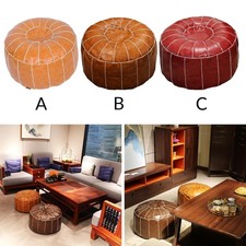Housse de pouf en cuir poufs