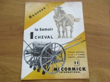  MC CORMICK 1950 AGRICULTURAL MACHINE 1 HORSE SEEDER SHEET 