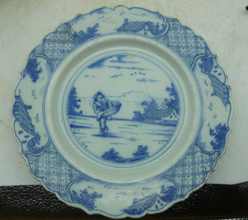 Assiette 17e 18e siècle - ,