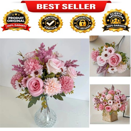 Rose artificielle hortensia - , 7