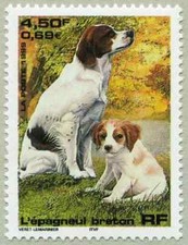 Briefmarken 1999 -  Série « Nature de France » - L´epagneul breton - N° 3286