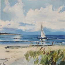 "Voilier En Bord De Mer"