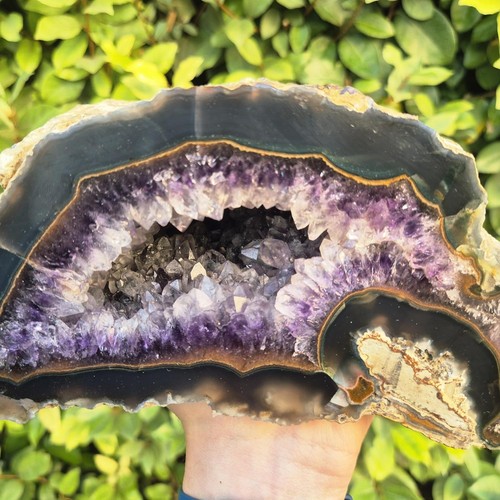 Géode agate améthyste - géode,