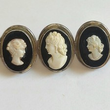 Broche Barrette Façon Camée