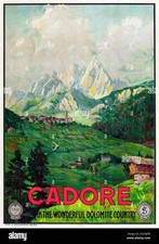 AFFICHE POSTER Italie Cadore