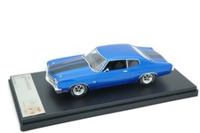 RARE MINIATURE 1/43 PREMIUM X CHEVROLET CHEVELLE SS 1970 BLEUE EDITION LIMITÉE