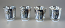4 timbales Art Déco  métal