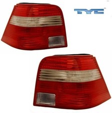 2 FEUX ARRIERE DROIT + GAUCHE ROUGE BLANC VW GOLF 4 DU 08/1997 AU 06/2005