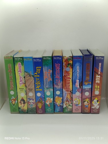 Lot vhs walt - walt, k7