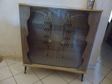 MEUBLE VITRINE ANGLAISE VINTAGE RARE - ART DECO -  102cm x 34cm - Hauteur 1m