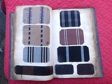MODE FASHION EXCEPTIONNEL CATALOGUE TISSU SOIERIE fin XIXe ECHANTILLON