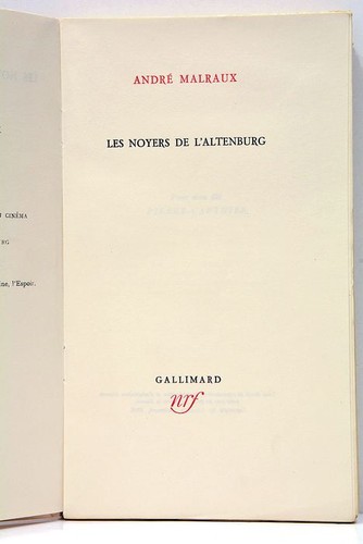 André malraux les - les, de