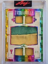 2022 Leaf In The Game Used Pelé Trouvaille Superlative /6 Beautiful Game Worn