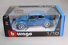 LJ430 BURAGO 18-12029 1/18 1:18 Volkswagen VW Beetle Beetle 1955 Blue