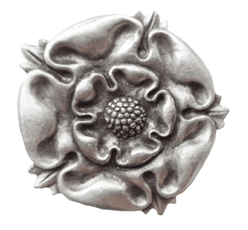 Broche étain rose tudor - broche,